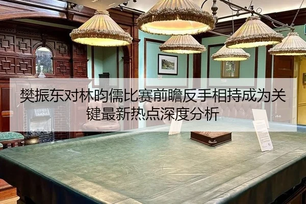 樊振东对林昀儒比赛前瞻反手相持成为关键最新热点深度分析